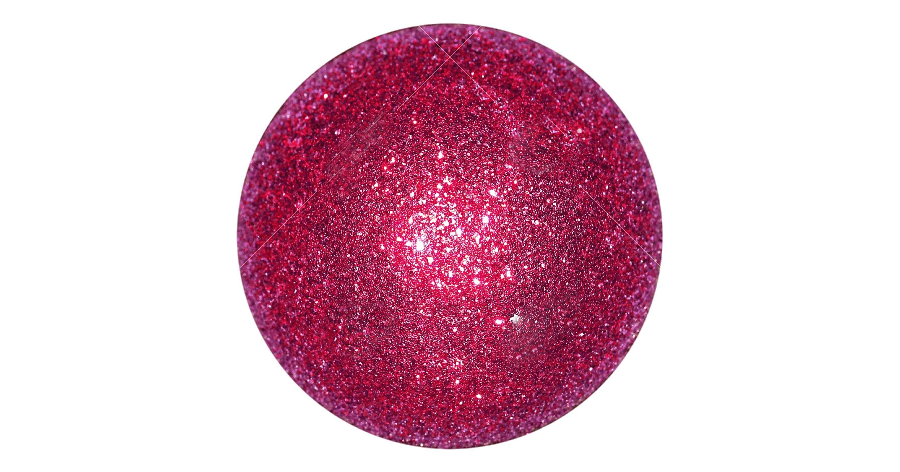 a pink sparkly ball